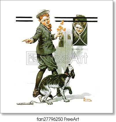 Free art print of A Dog's Day by Norman Rockwell Free art print of A Dog's Day by Norman Rockwell