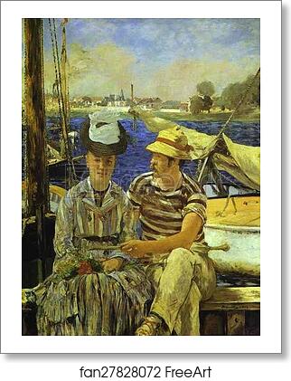 Free art print of Argenteuil by Edouard Manet