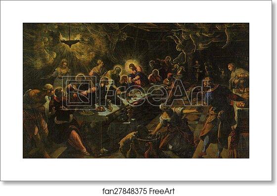 Free art print of Last Supper by Jacopo Robusti, Called Tintoretto