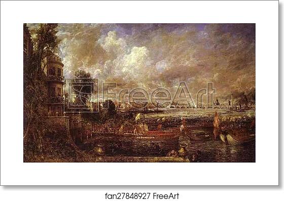 Free art print of Whitchall Stairs, June 18th, 1817 (The Opening of Waterloo Bridge) by John Constable Free art print of Whitchall Stairs, June 18th, 1817 (The Opening of Waterloo Bridge) by John Constable
