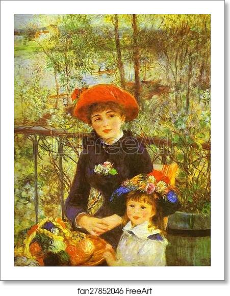 Free art print of Two Sisters (On the Terrace) by Pierre-Auguste Renoir Free art print of Two Sisters (On the Terrace) by Pierre-Auguste Renoir