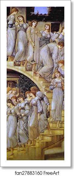 Free art print of The Golden Stairs by Sir Edward Coley Burne-Jones