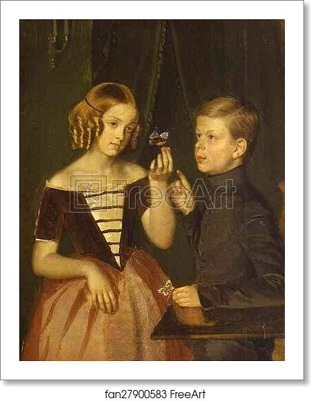 Free art print of Portrait of Zherbin Children by Pavel Fedotov Free art print of Portrait of Zherbin Children by Pavel Fedotov