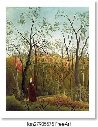 Free art print of Promenade in the Forest by Henri Rousseau