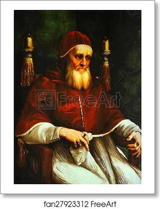 Free art print of Portrait of Pope Julius II by Raphael