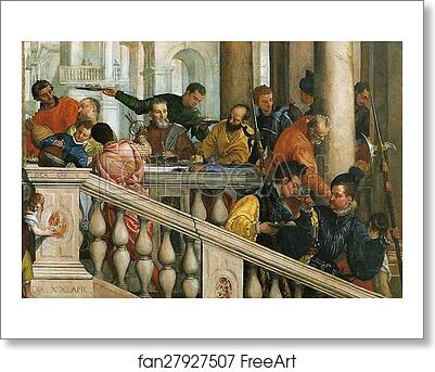 Free art print of Feast in the House of Levi. Detail by Paolo Veronese Free art print of Feast in the House of Levi. Detail by Paolo Veronese