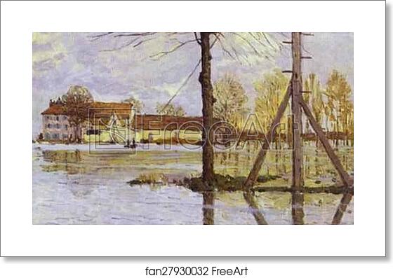 Free art print of Ferry to the Ile-de-la-Loge - Flood by Alfred Sisley Free art print of Ferry to the Ile-de-la-Loge - Flood by Alfred Sisley