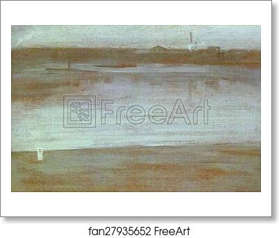 Free art print of Symphony in Gray: Early Morning Thames by James Abbott Mcneill Whistler Free art print of Symphony in Gray: Early Morning Thames by James Abbott Mcneill Whistler