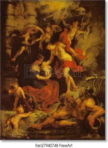 Free art print of The Birth of Marie de' Medici by Peter Paul Rubens