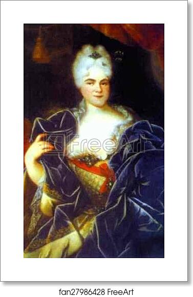 Free art print of Portrait of Catherine I by Ivan Nikitin