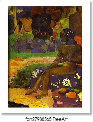 Free art print of Vaïraumati tei oa (Her Name is Vairaumati) by Paul Gauguin