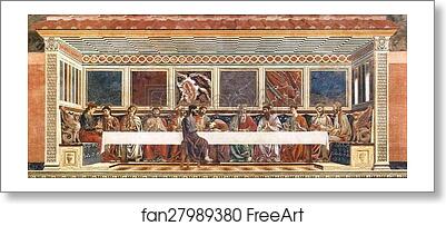 Free art print of The Last Supper by Andrea Del Castagno Free art print of The Last Supper by Andrea Del Castagno