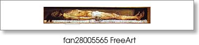 Free art print of The Body of the Dead Christ in the Tomb by Hans Holbein The Younger