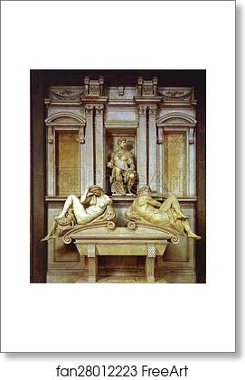 Free art print of Tomb of Giuliano de' Medici by Michelangelo