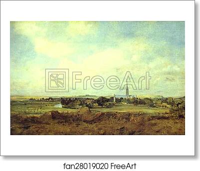 Free art print of View of Salisbury by John Constable
