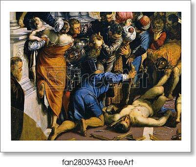Free art print of Miracle of the Slave. Detail by Jacopo Robusti, Called Tintoretto