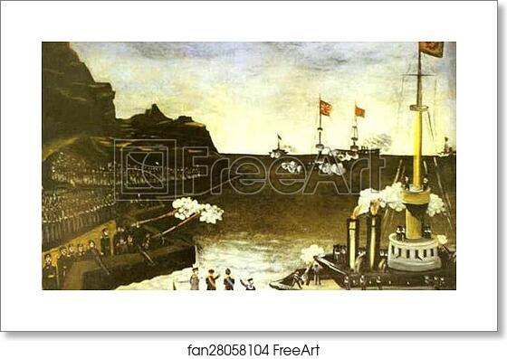 Free art print of The Russian-Japanese War by Niko Pirosmani Free art print of The Russian-Japanese War by Niko Pirosmani