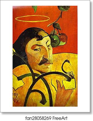 Free art print of Caricature Self-Portrait by Paul Gauguin