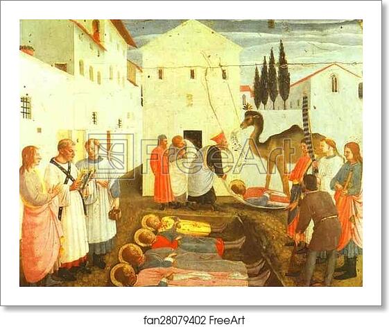 Free art print of San Marco Altarpiece: Burial of Cosmas and Damian by Fra Angelico Free art print of San Marco Altarpiece: Burial of Cosmas and Damian by Fra Angelico