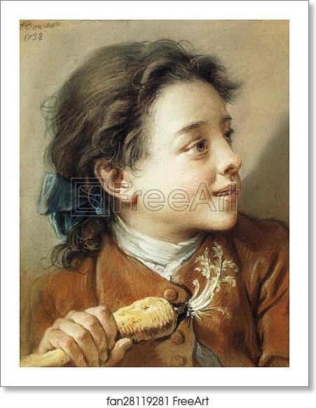 Free art print of Boy Holding a Parsnip by François Boucher Free art print of Boy Holding a Parsnip by François Boucher