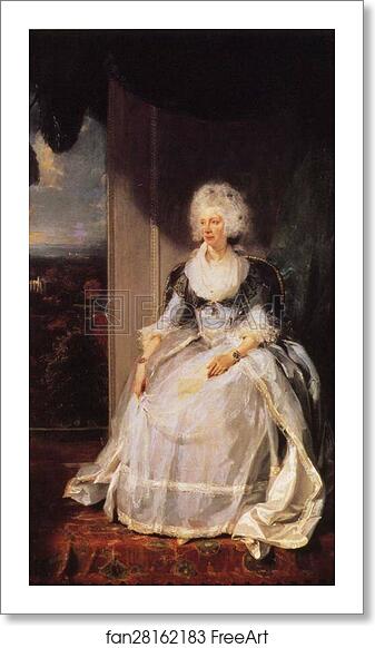 Free art print of Queen Charlotte by Sir Thomas Lawrence