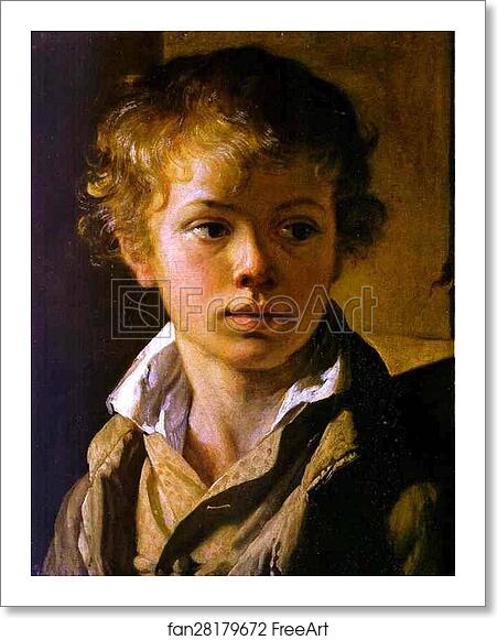 Free art print of Head of a Boy. Portrait of A. V. Tropinin by Vasily Tropinin Free art print of Head of a Boy. Portrait of A. V. Tropinin by Vasily Tropinin