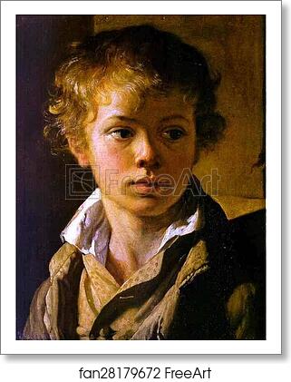 Free art print of Head of a Boy. Portrait of A. V. Tropinin by Vasily Tropinin Free art print of Head of a Boy. Portrait of A. V. Tropinin by Vasily Tropinin