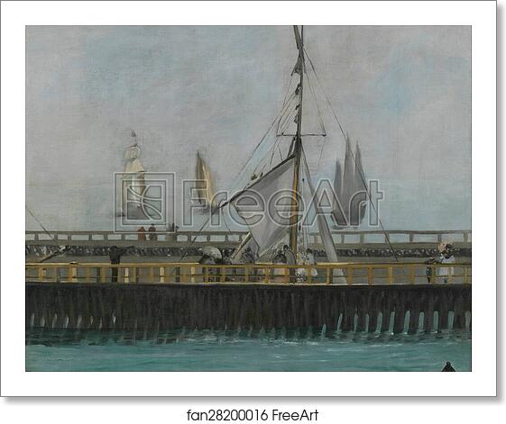 Free art print of The jetty of Boulogne-sur-Mer by Édouard Manet Free art print of The jetty of Boulogne-sur-Mer by Édouard Manet
