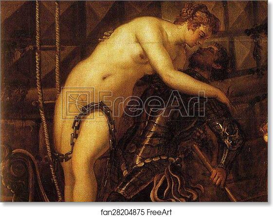Free art print of The Rescue of Arsinoe. Detail by Jacopo Robusti, Called Tintoretto