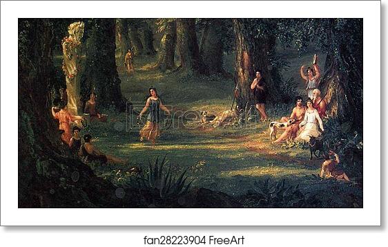 Free art print of Dream of Arcadia. Detail by Thomas Cole Free art print of Dream of Arcadia. Detail by Thomas Cole