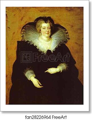 Free art print of Portrait of Marie de' Medici by Peter Paul Rubens