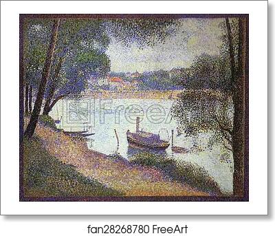 Free art print of Gray Weather, La Grande Jatte by Georges Seurat