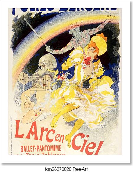 Free art print of Folies-Bergère L'Arc en Ciel by Jules Chéret Free art print of Folies-Bergère L'Arc en Ciel by Jules Chéret