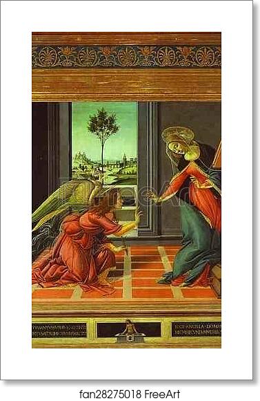 Free art print of Cestello Annunciation by Alessandro Botticelli Free art print of Cestello Annunciation by Alessandro Botticelli
