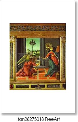 Free art print of Cestello Annunciation by Alessandro Botticelli