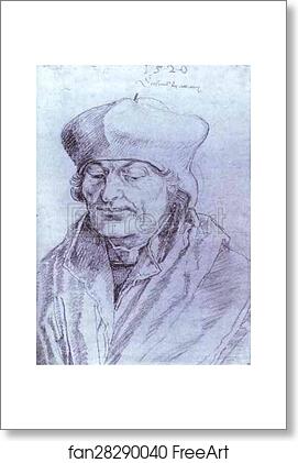 Free art print of Portrait of Erasmus by Albrecht Dürer