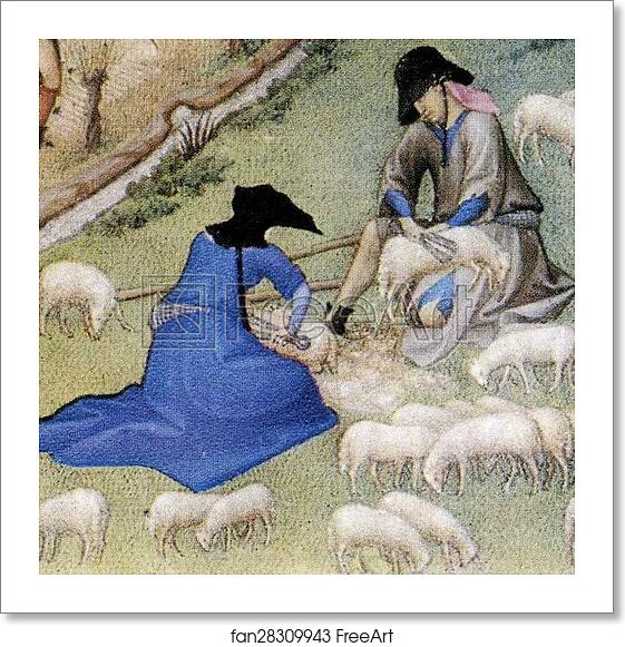 Free art print of Les tr�s riches heures du Duc de Berry. July. Palais Poitiers. Detail by Limbourg Brothers Free art print of Les tr�s riches heures du Duc de Berry. July. Palais Poitiers. Detail by Limbourg Brothers