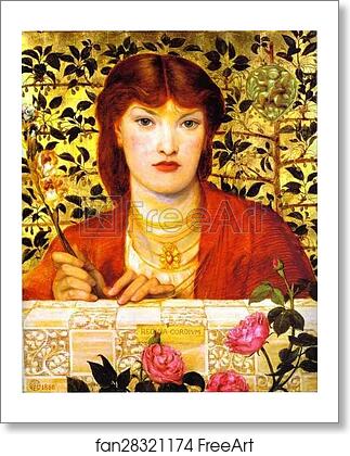 Free art print of Regina Cordium by Dante Gabriel Rossetti