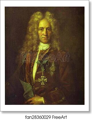Free art print of Portrait of Count G. I. Golovkin by Ivan Nikitin Free art print of Portrait of Count G. I. Golovkin by Ivan Nikitin