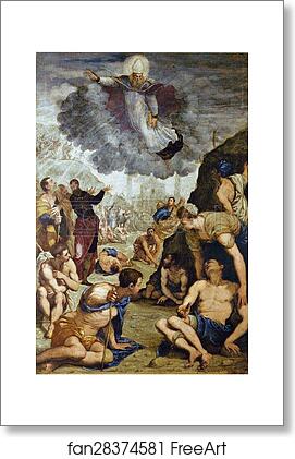 Free art print of Saint Augustine Healing the Lame by Jacopo Robusti, Called Tintoretto
