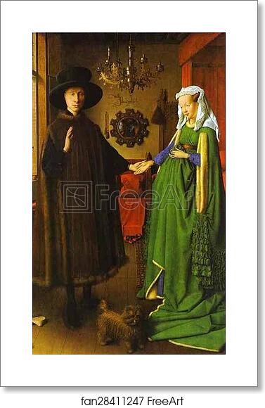 Free art print of Giovanni Arnolfini and His Wife Giovanna Cenami (The Arnolfini Marriage) by Jan Van Eyck Free art print of Giovanni Arnolfini and His Wife Giovanna Cenami (The Arnolfini Marriage) by Jan Van Eyck