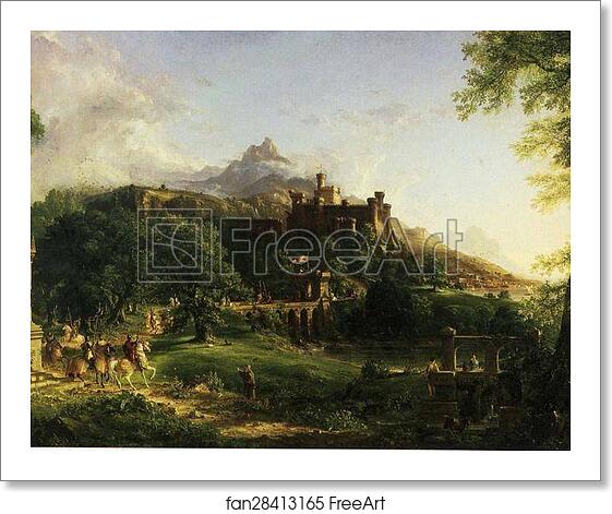 Free art print of The Departure by Thomas Cole