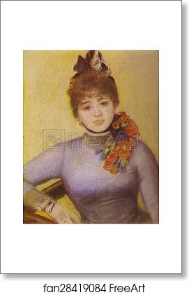 Free art print of Portrait of Caroline Rémy ("Séverine") by Pierre-Auguste Renoir
