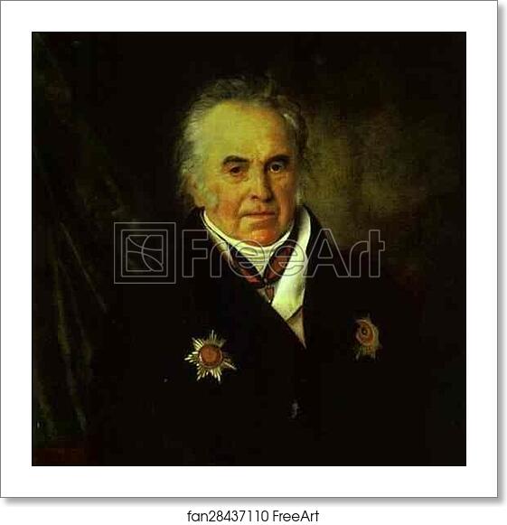 Free art print of Portrait of V. S. Sheremetyev by Orest Kiprensky Free art print of Portrait of V. S. Sheremetyev by Orest Kiprensky