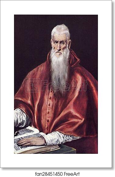 Free art print of St. Jerome as Cardinal by El Greco Free art print of St. Jerome as Cardinal by El Greco