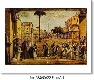 Free art print of Funeral of St. Jerome by Vittore Carpaccio