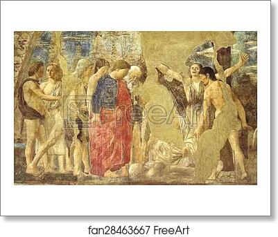 Free art print of Legend of the True Cross: Death of Adam. Detail by Piero Della Francesca