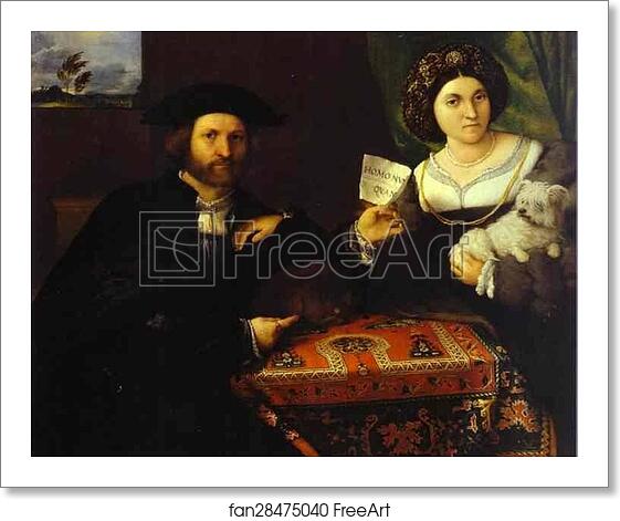 Free art print of Husband and Wife by Lorenzo Lotto Free art print of Husband and Wife by Lorenzo Lotto