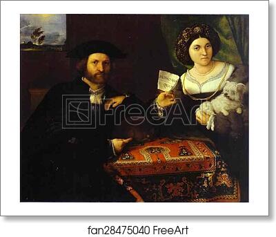 Free art print of Husband and Wife by Lorenzo Lotto