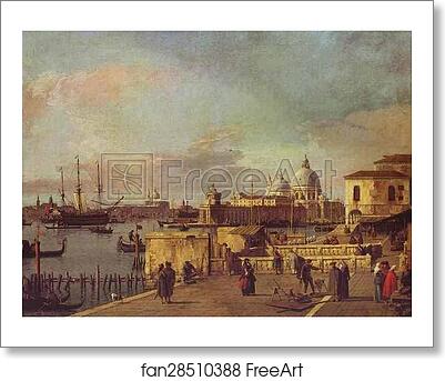 Free art print of Entrance of the Grand Canal: from the West End of the Molo by Giovanni Antonio Canale, Called Canaletto